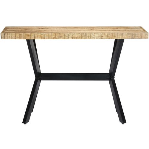 Blagovaonski stol od grubog masivnog drva manga 120x60x75 cm slika 24