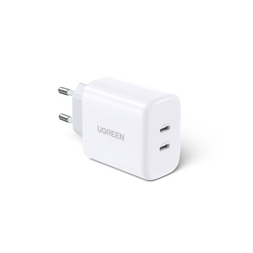 UGREEN CD243 zidni punjač 2x USB-C 40W (bijeli) slika 2