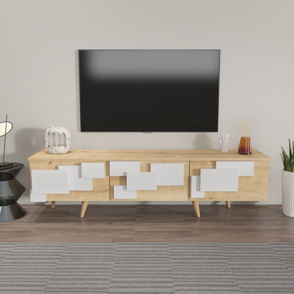 TV Stalak 3D, Boje Hrasta i Bijela slika 1