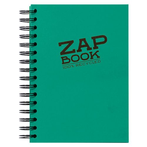 Clairefontaine Zap book A5 80gr 160L, mix boja, spiralni uvez, bjanko, 100% reciklirani papir slika 4