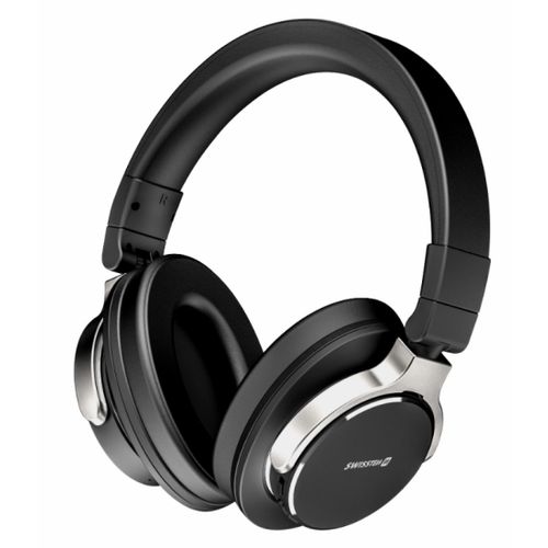 SWISSTEN slušalice Bluetooth, mikrofon, Handsfree, naglavne, crne JUMBO slika 2