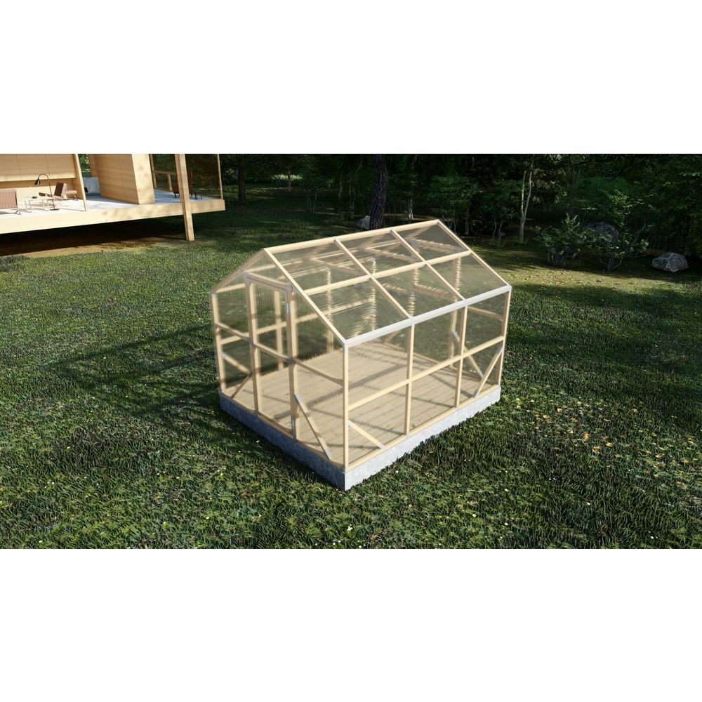 Drveni plastenik CASA M 2.6m x 3m, polykarbonat 4mm slika 6