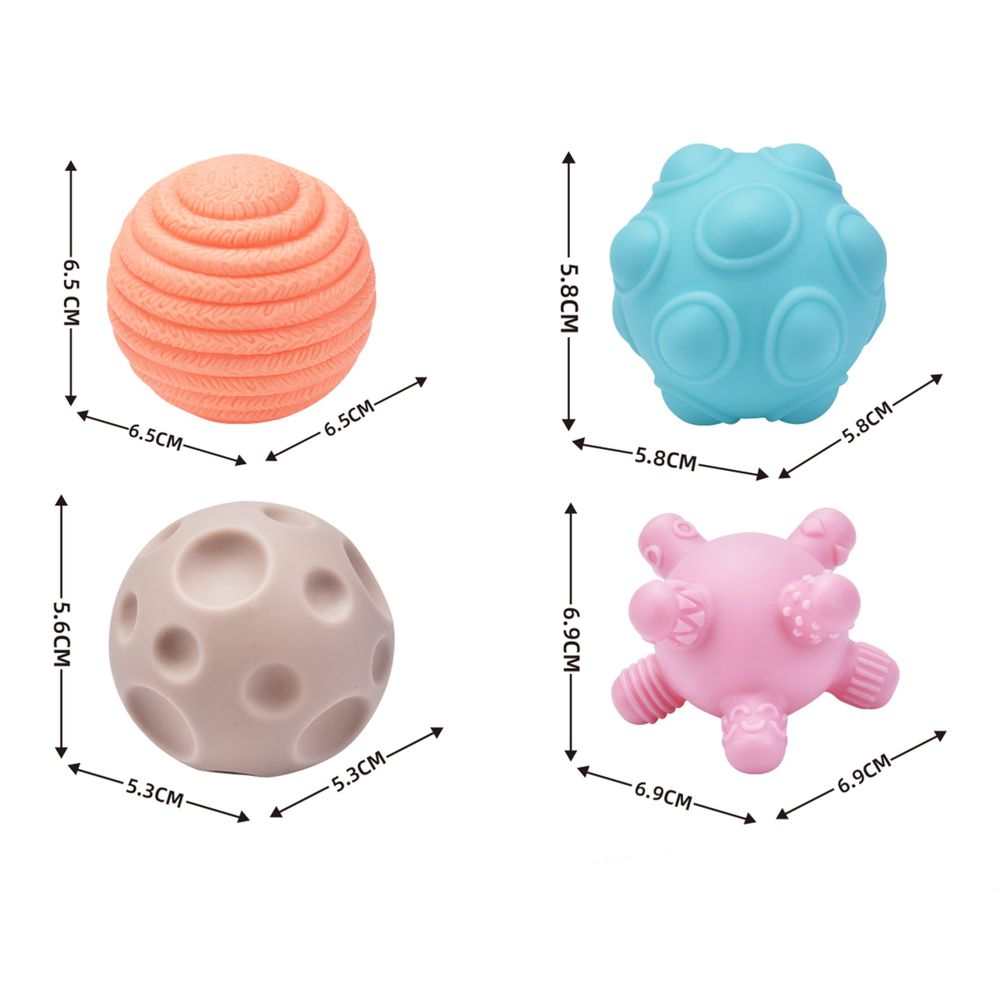 Woopie baby fleksibilna osjetilna kockica za razvrstavanje za djecu crazy shapes 5 kom. slika 3