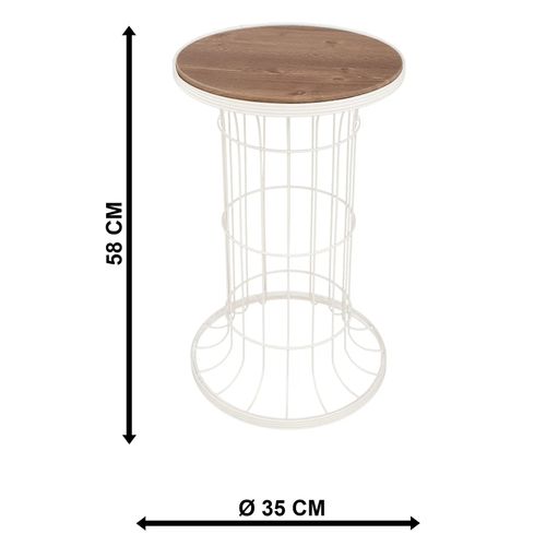 Gauge Concept Stolić za kavu Cemre Cream,Orah slika 2