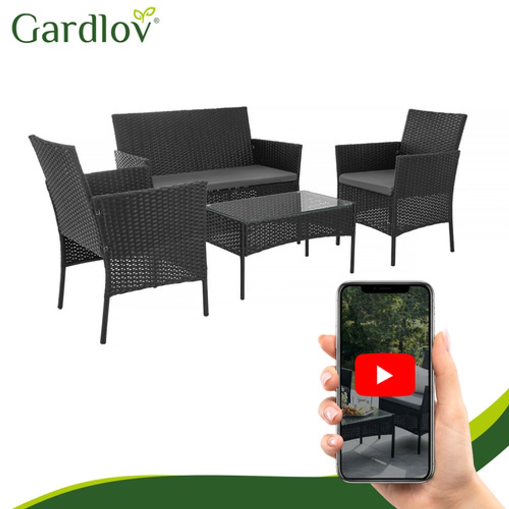 Gardlov Vrtni namještaj od crnog ratana 26908 slika 7