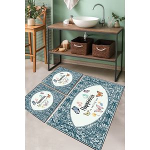 Calling Multicolor Bathmat Set (3 Pieces)