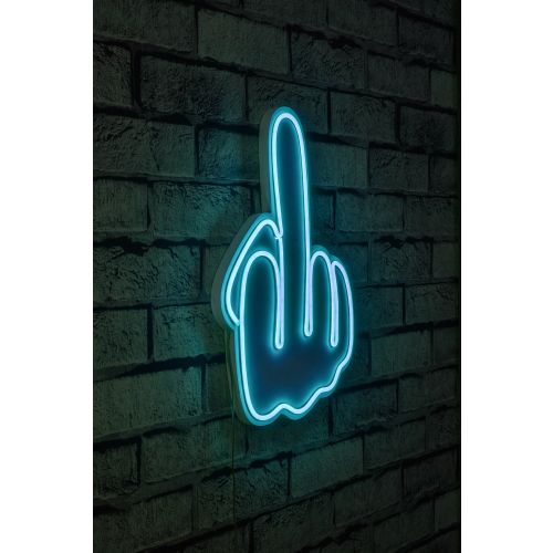 Wallity Ukrasna plastična LED rasvjeta, Middle Finger - Blue slika 11