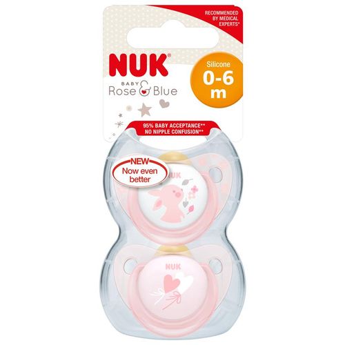 NUK Latex duda Rose 0-6m 2Pk slika 2