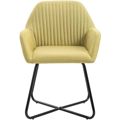 Blagovaonske stolice od tkanine 6 kom zelene slika 4