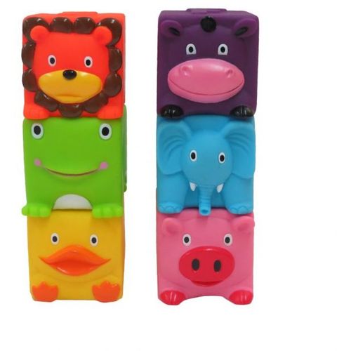 Edushape kocke Soft & Squeezy Critter Blocks slika 1