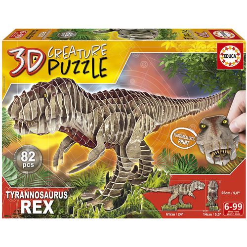 3D Creature puzzle T-Rex 82pcs slika 1