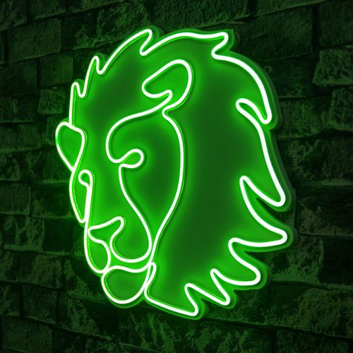 Wallity Ukrasna plastična LED rasvjeta, Lion - Green slika 8