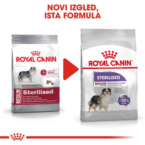 ROYAL CANIN CCN Medium Sterilised, potpuna hrana za pse - za kastrirane/sterilizirane odrasle pse srednje velikih pasmina (od 11 do 25 kg) - Stariji od 12 mjeseci - Psi skloni prekomjernoj tjelesnoj težini, 12 kg slika 2