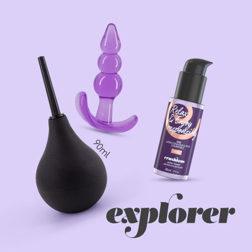 CRUSHIOUS EXPLORER ANAL DOUCHE 90ML WITH ANAL LUBRICANT 50ML AND THE PLUNGER ANAL PLUG slika 11