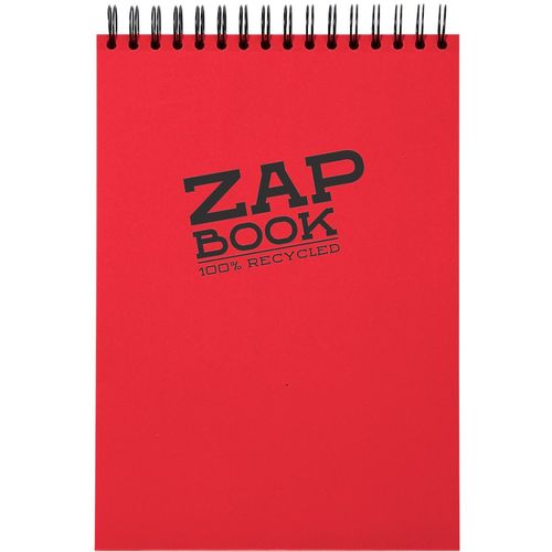 Clairefontaine Zap book A6 80gr 160L, mix boja, bjanko, 100% reciklirani papir slika 1