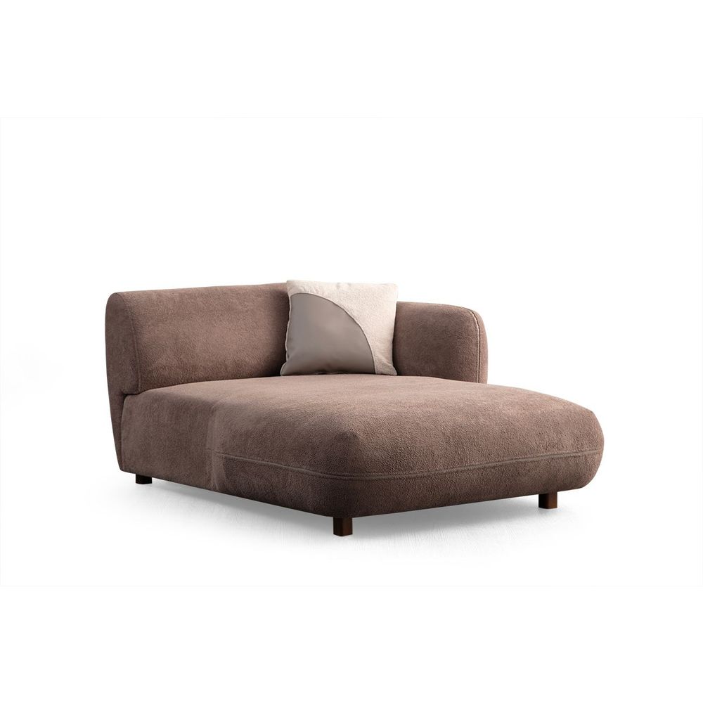 Ugaona sofa Pavia Corner 7 (L1,5+Cx+O1+O1+Chlr) - boje: krem smeđa slika 5