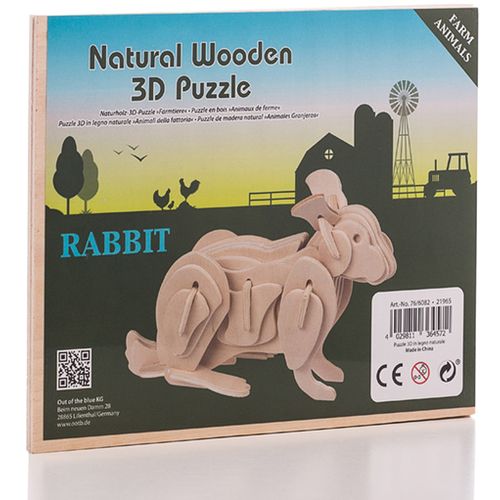 Drvene 3D Puzzle Domaće Životinje Junior Knows slika 5