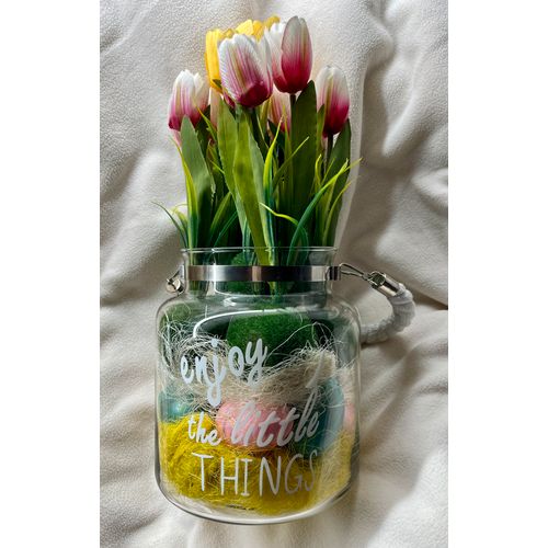 Uskrsni dekor - Vaza tulipana slika 2