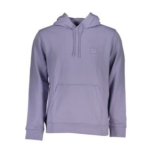 HUGO BOSS MEN'S PURPLE ZIPLESS SWEATSHIRT