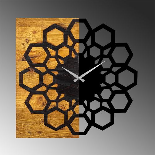 Wallity Ukrasni drveni zidni sat, Wooden Clock 30 slika 6