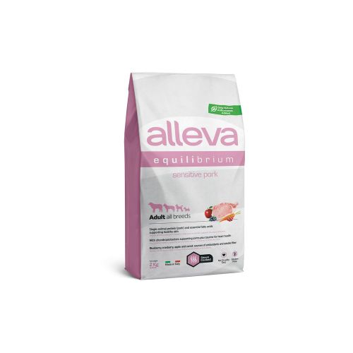 Alleva Equilibrium Dog Adult Sensitive Pork All Breeds 2 kg slika 1