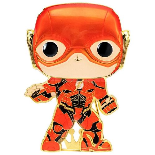 Funko Pop DC Comics Justice League The Flash Large Ename bedž 10cm slika 2