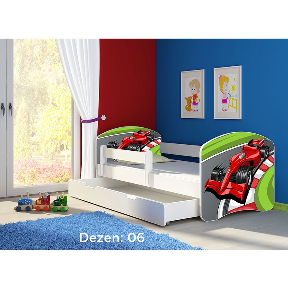 ACMA Dječiji krevet Acma II sa ladicom White - 180x80cm - Dezen 06 slika 2