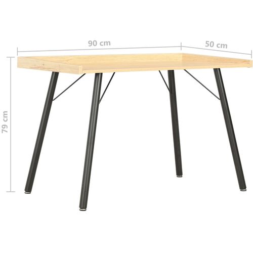 Radni stol boja hrasta 90 x 50 x 79 cm slika 23