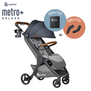 Ergobaby Metro+ Deluxe kompaktna gradska kolica London Grey + GRATIS adapteri za autosjedalicu ili ruksak za kolica 