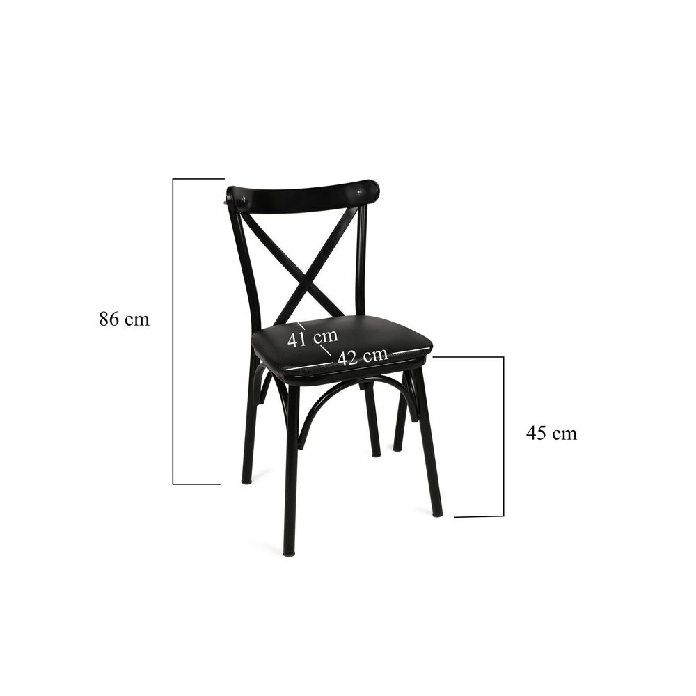 Ekol 1331 V4 Crni Set Stolica (4 Komada) slika 10