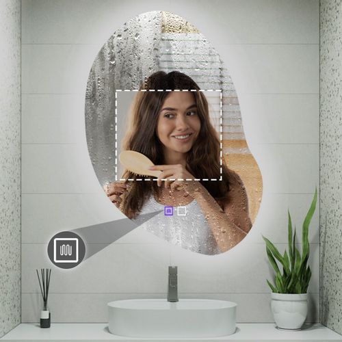 Ogledalo LED 80x60cm CLOUD C slika 7