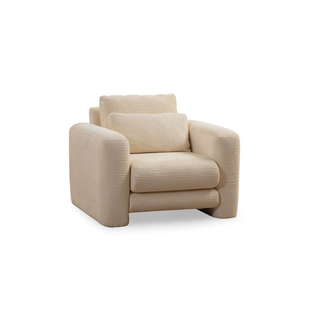 Lily Beige - Elegantna Bež Fotelja s Naslonima za Ruke slika 4
