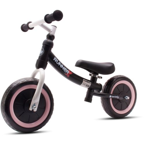 Dječji bicikl bez pedala Runner X Sofa crno-rozi slika 3