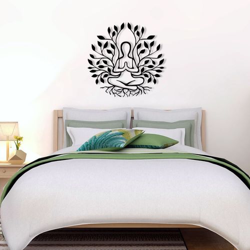 Yoga Black Decorative Metal Wall Accessory slika 4