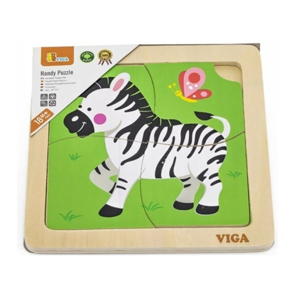 Viga Drvene puzzle zebra slika 1