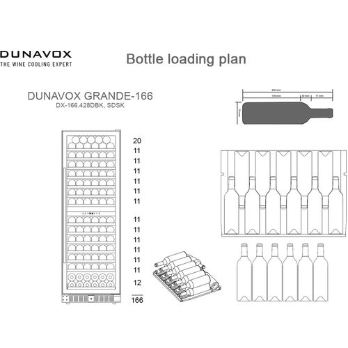 DX-166.428SDSK DUNAVOX vinska vitrina slika 9