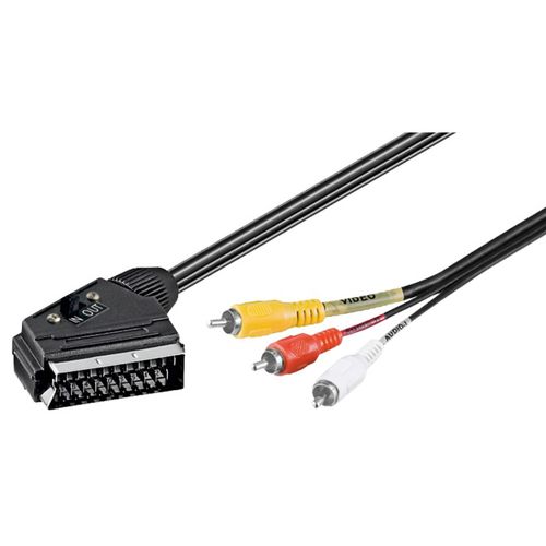 ZED electronic Scart - RCA (činč) kabel sa prekidačem, 1.5 met - VCSC/1,5 slika 2