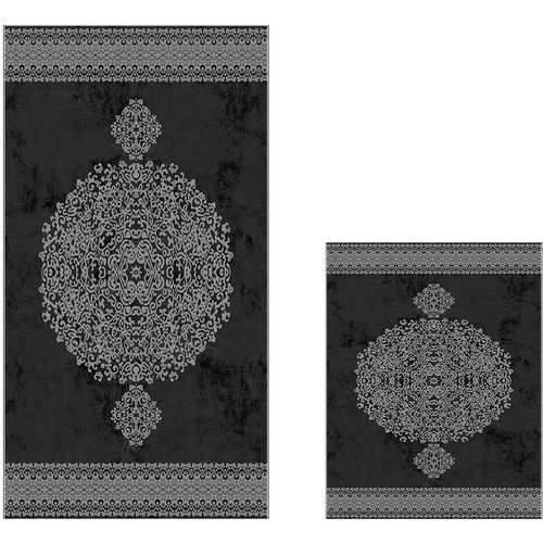 Colourful Cotton Kupaonski tepisi u setu (2 komada), 510602 - Black slika 2