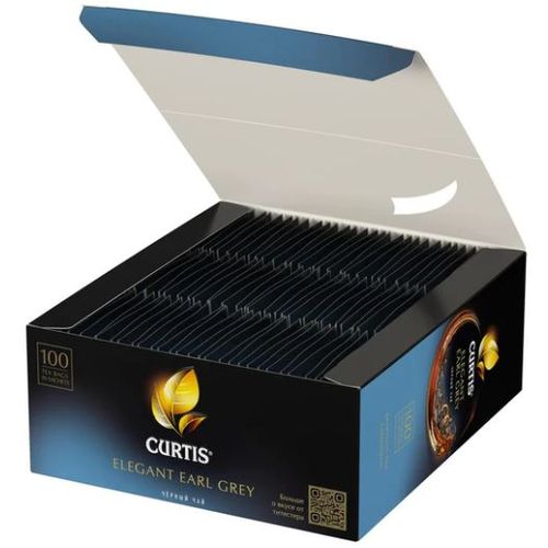 CURTIS Tea Elegant Earl Grey - Crni čaj sa aromom bergamota i korom citrusa - 100 kesica 111015 slika 1