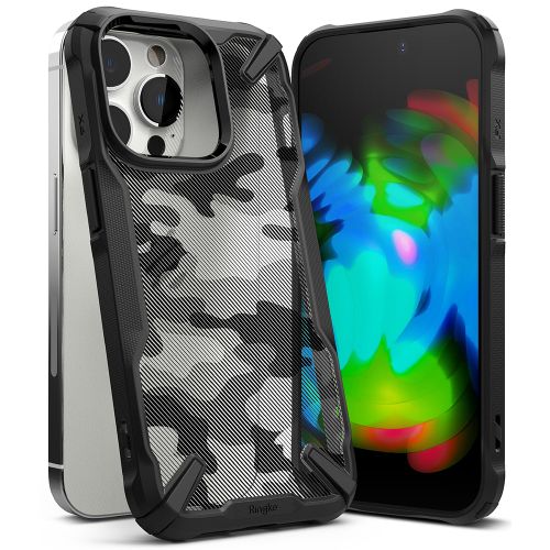 Ringke - Fusion X Design - iPhone 14 Pro - Camo Black slika 1