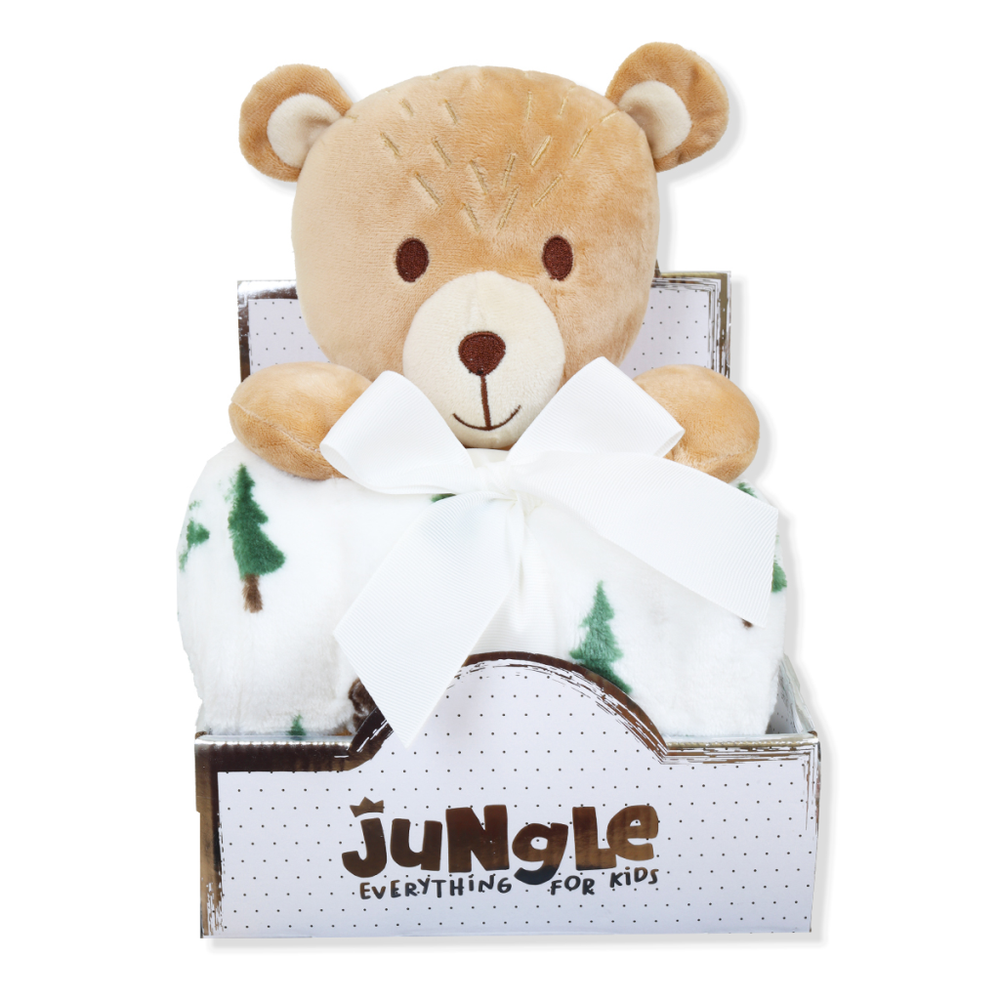 Jungle Dekica sa plišanom igračkom 24072G - Medo slika 1