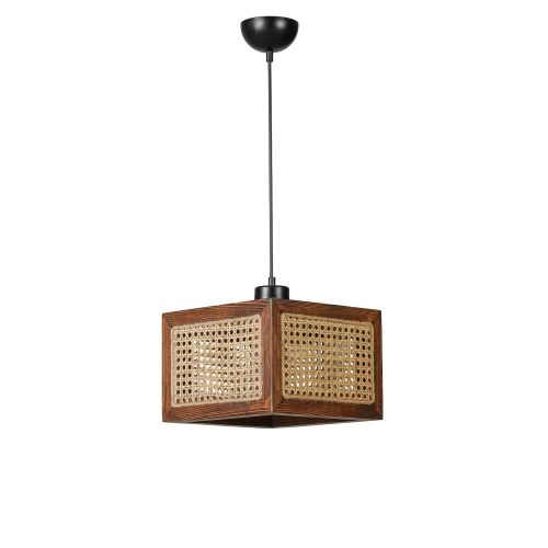 Kumsal Büyük Tekli Ceviz Rattan Avize Rattan
Walnut Chandelier slika 2