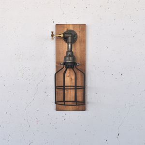 Drvena Zidna Lampa Pp171