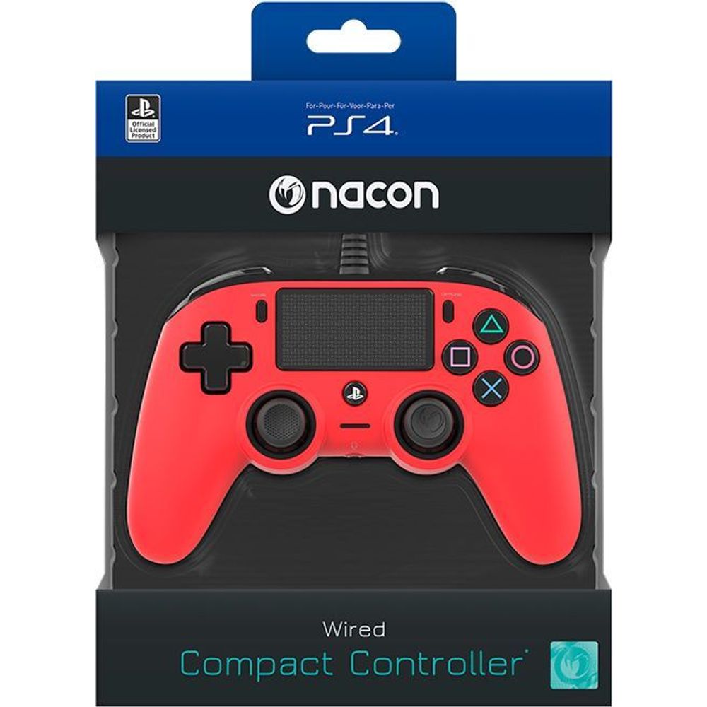 Bigben Wired Nacon Controller PS4 3m kabel (PC compatible) crveni slika 8