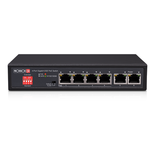 Provision Isr POES-0472GC+2G 4-kanalni Gaiga PoE switch 60w + 2 uplink slika 1