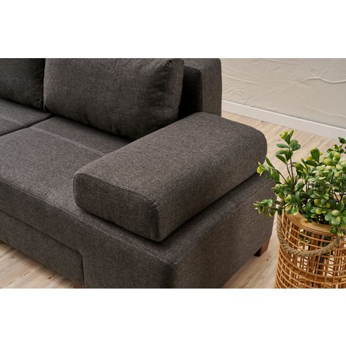 Perenna Linen - Anthracite Anthracite 3-Seat Sofa-Bed slika 5