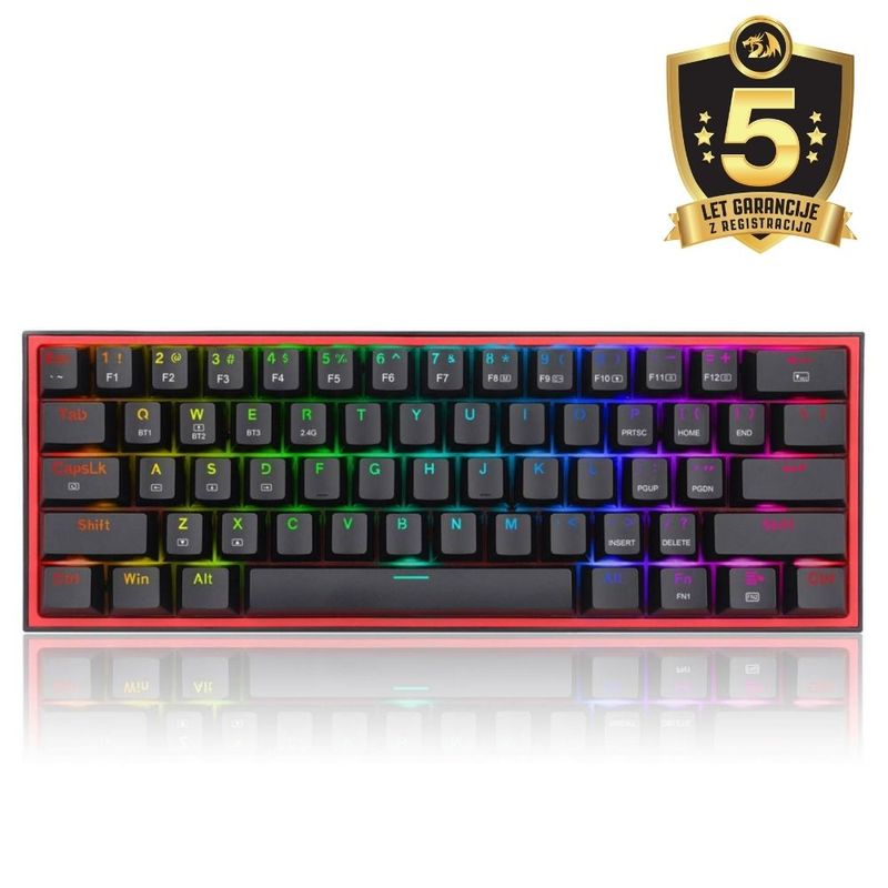 Redragon REDRAGON K616 FIZZ PRO RGB Bežična/Žičana Mehanička Tipkovnica image