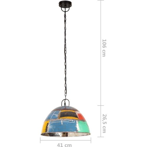 Industrijska viseća svjetiljka 25 W šarena okrugla 41 cm E27 slika 8