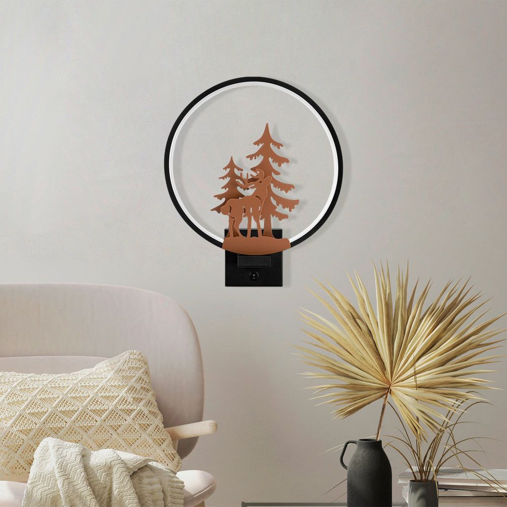 Zidna Lampa XMAS24 - Crna i Bakrena slika 2
