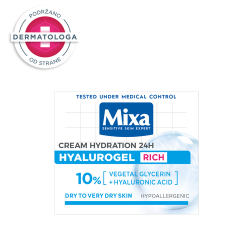 Mixa Hyalurogel Rich krem za lice 50ml slika 2